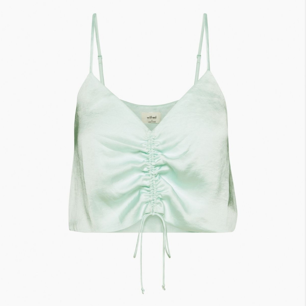 Wilfred -Verso Ruched Camisole -Snowmelt Blue -M
